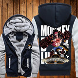 ONE PIECE Hoodies Anime Monkey D Luffy Hooded Winter cotton