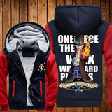 ONE PIECE Hoodies Anime Monkey D Luffy Hooded Winter cotton