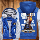 ONE PIECE Hoodies Anime Monkey D Luffy Hooded Winter cotton